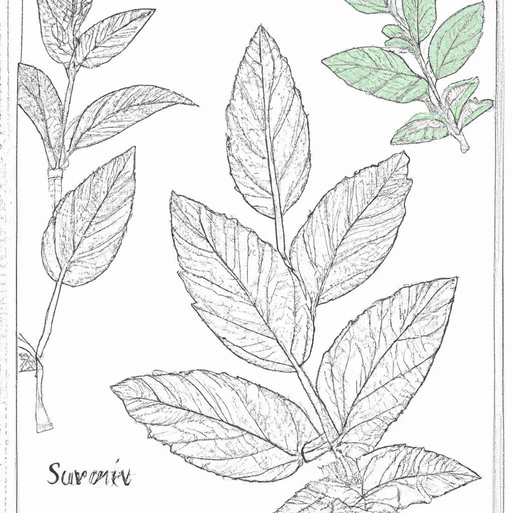 desenho de desenhos salvia