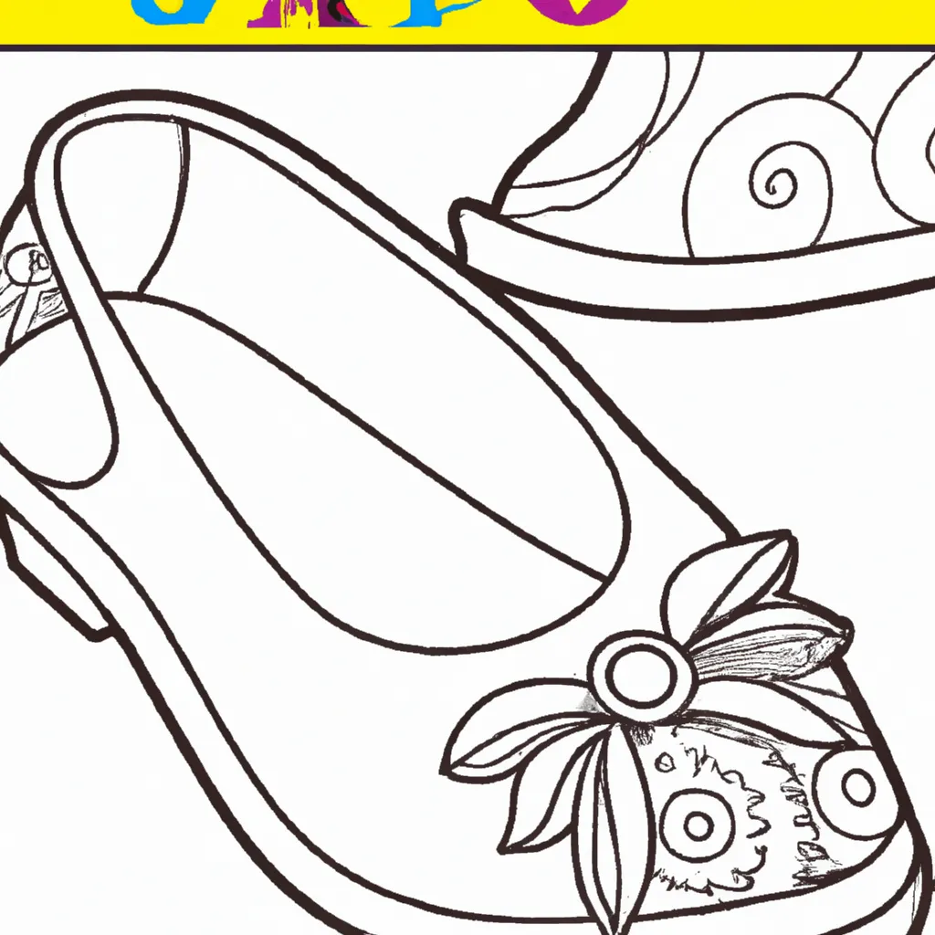 Desenho de Sapato para Colorir: Divertido! Experimente! desenho de desenhos sapatos calcados diversos estilos