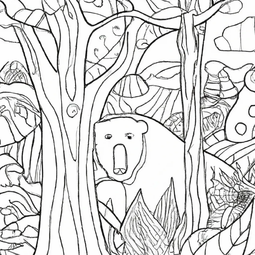 desenho de desenhos selva jungle ilustracoes