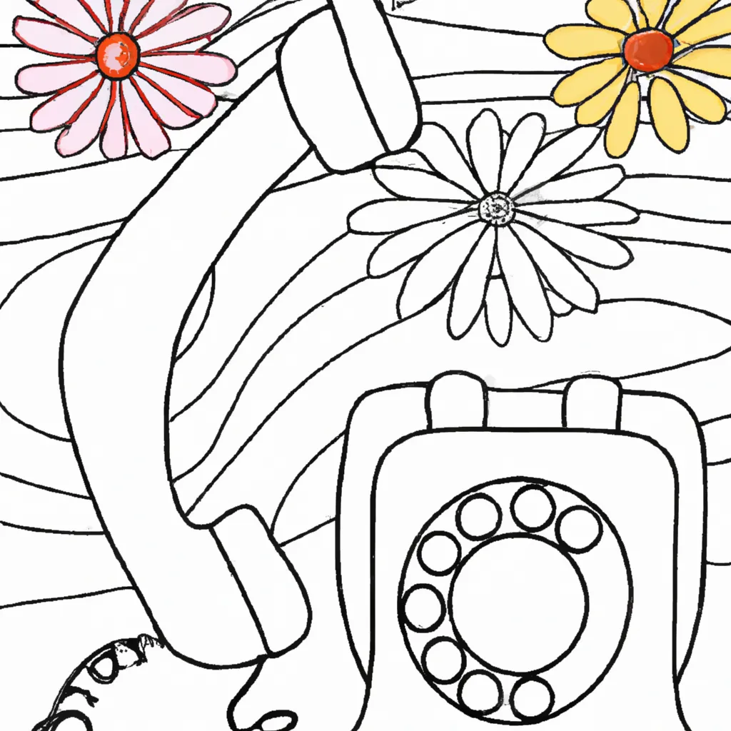 desenho de desenhos telefone