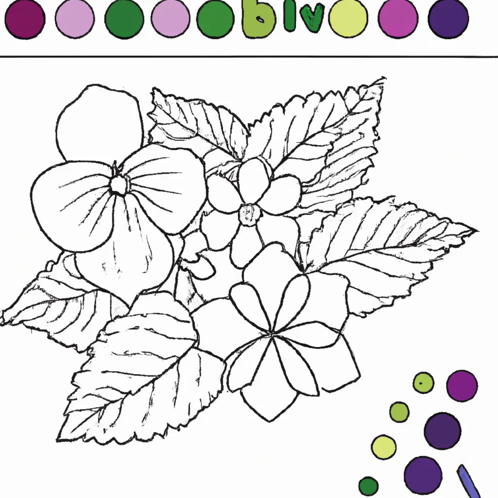 desenho de desenhos violeta 1