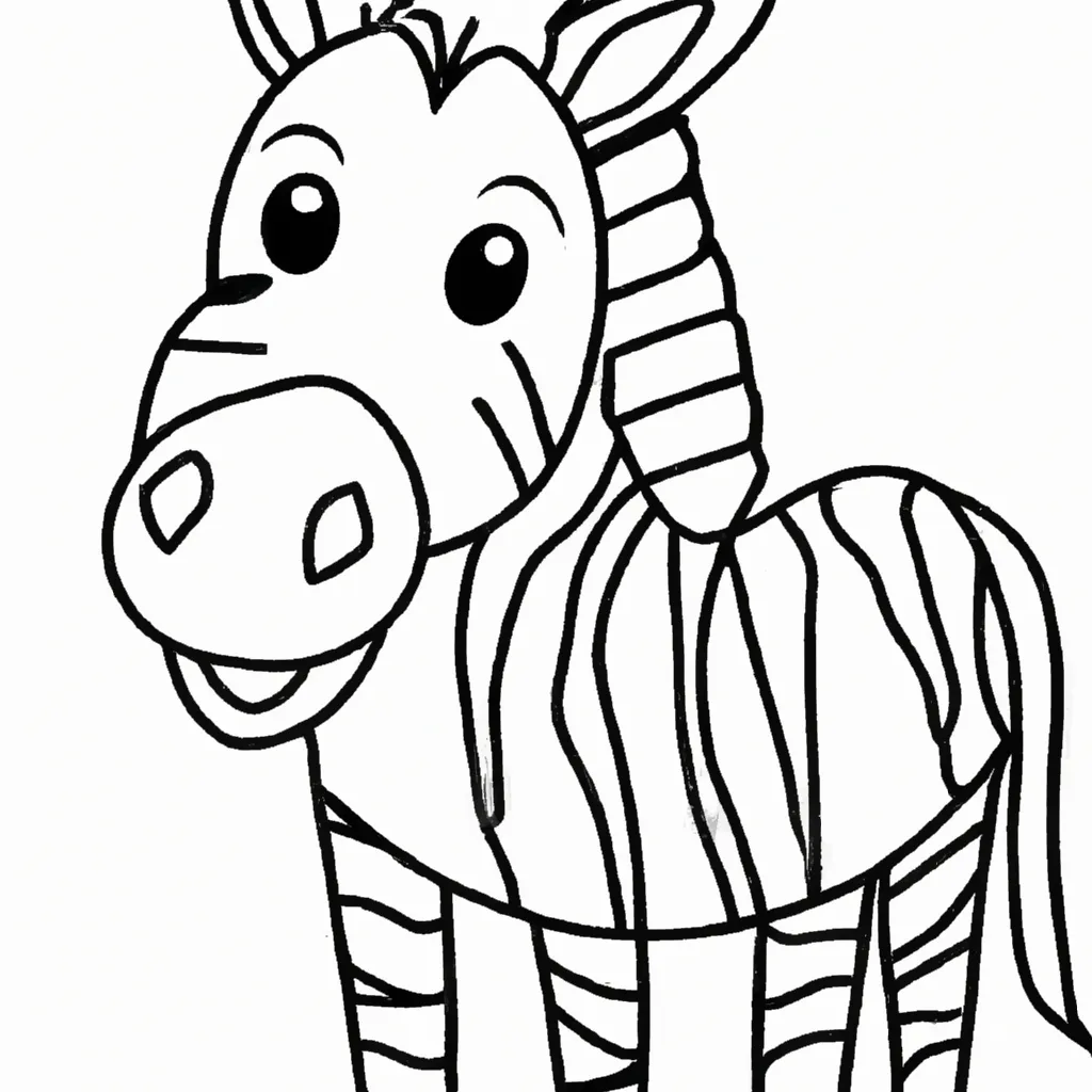 Desenho de Zebra para Colorir: Uma Aventura Criativa para Crianças! desenho de desenhos zebra