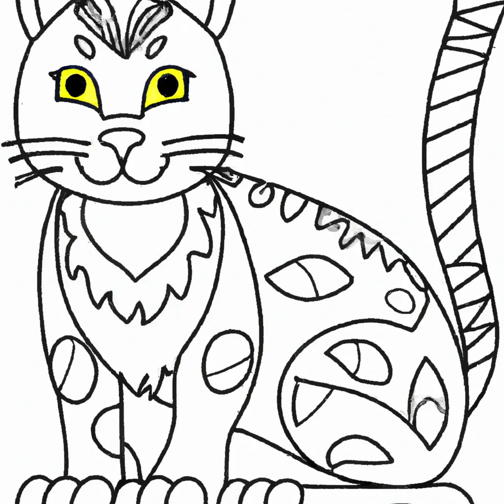 Aprenda a Colorir o Gato-Montês: Desenho Divertido para Todos! desenho de gato monte desenhos