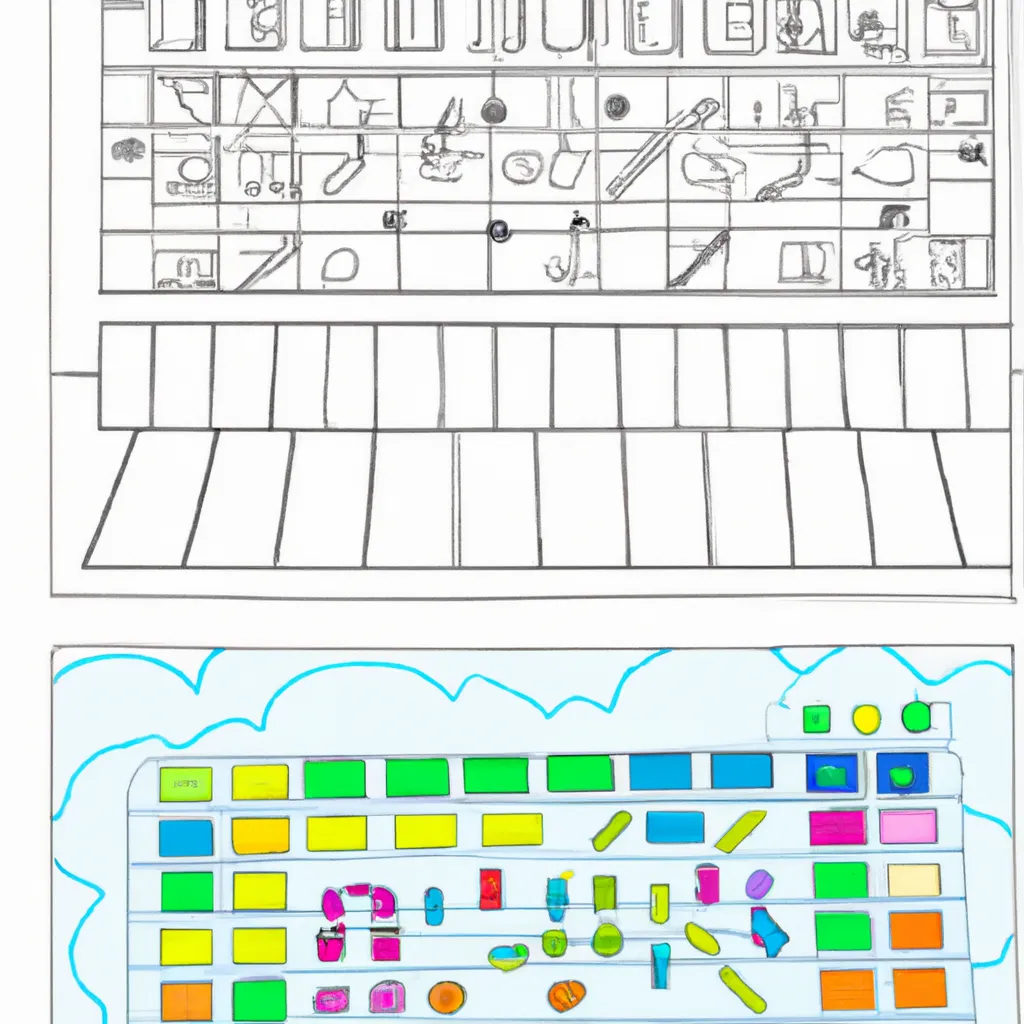 desenho de teclado desenho teclas arte tutorial