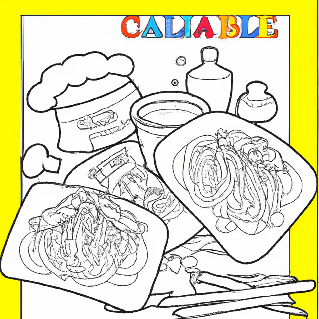 Atividade infantil de desenho espaguete arte culinaria ptbr