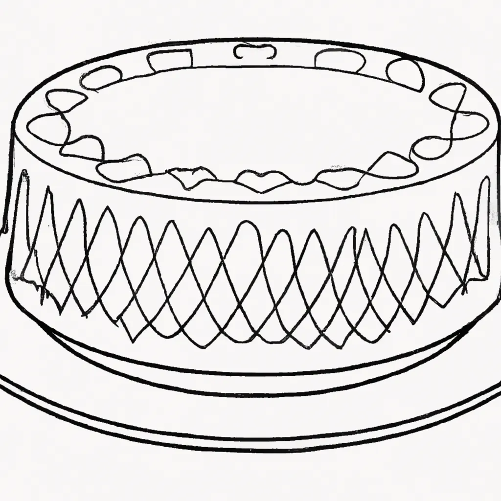 Atividade infantil de desenho torta doces saborosos facil