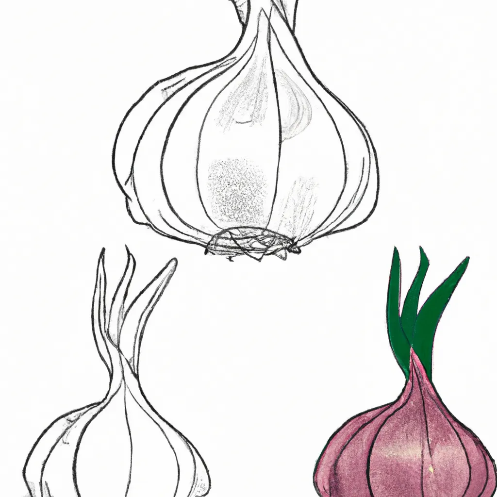 Atividade infantil de desenhos de alho