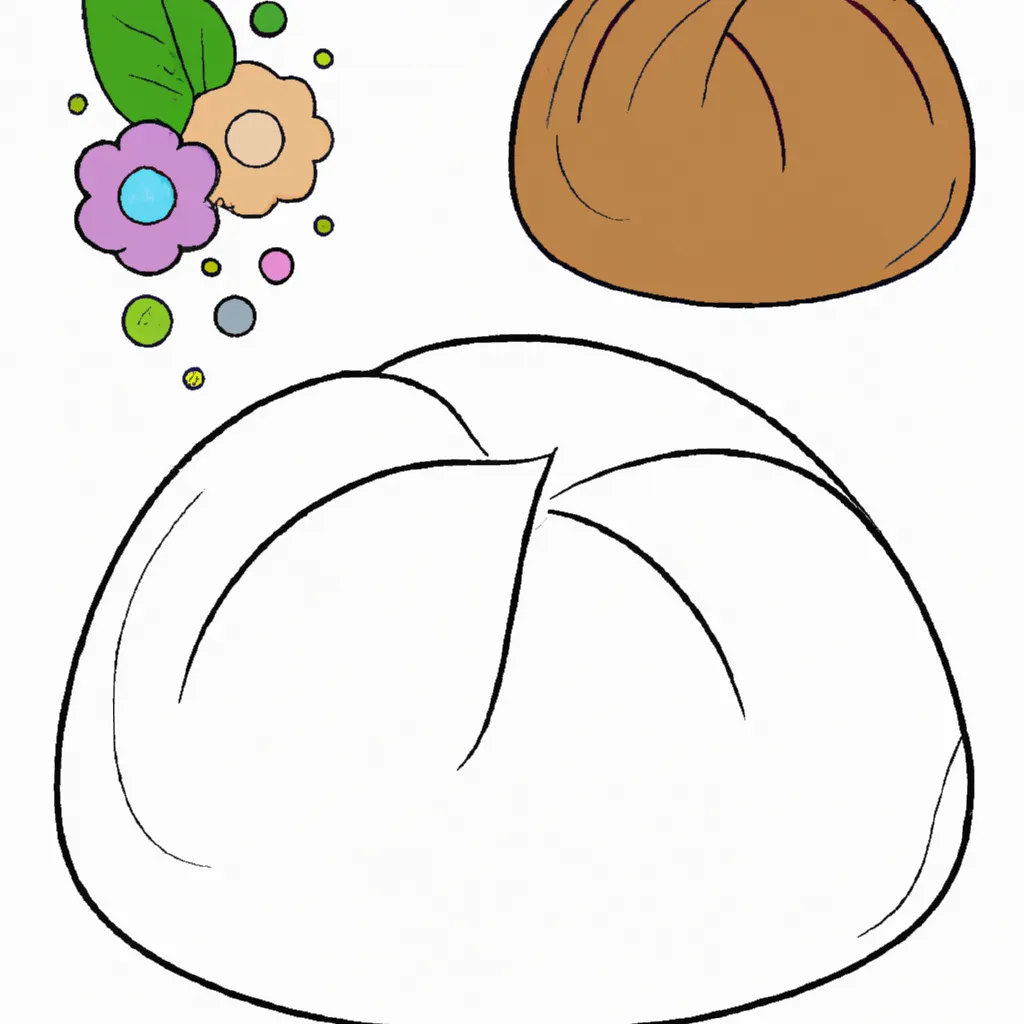 Atividade infantil de desenhos de pao