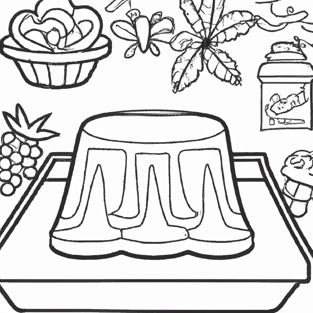 Colore um Mundo de Gelatina: Desenho Divertido para Crianças! Atividade infantil de desenhos gelatina