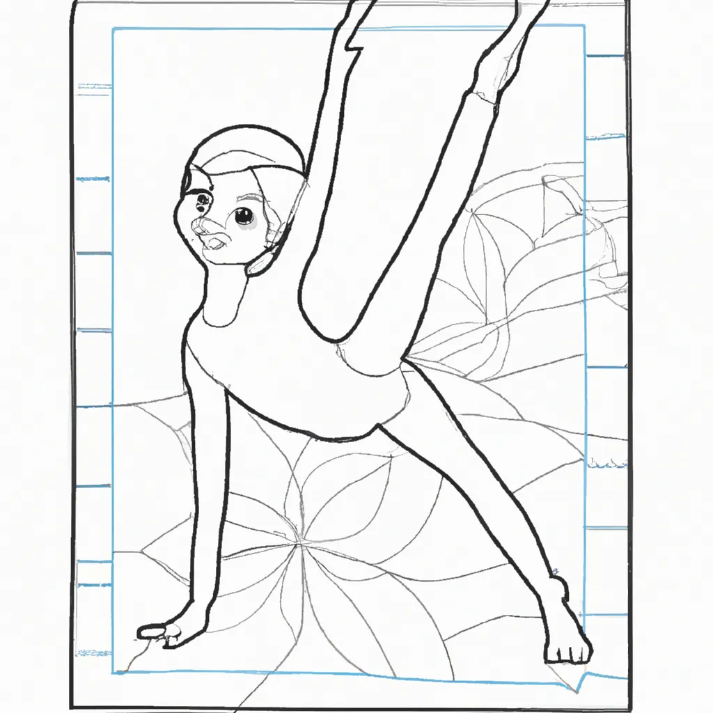 Atividade infantil de desenhos ginastica exercicios saudaveis divertidos