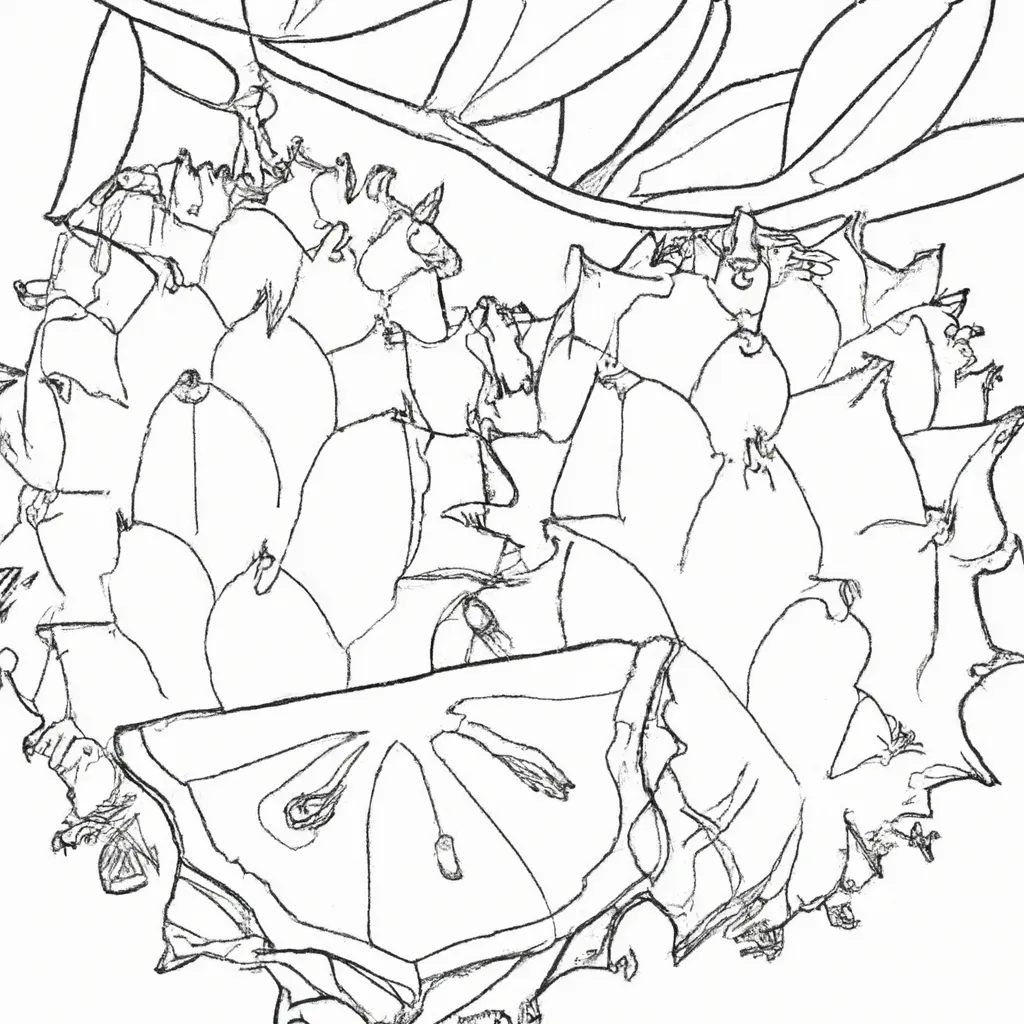 Atividade infantil de desenhos graviola fruta