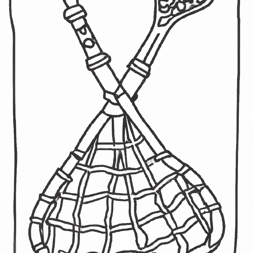 Atividade infantil de desenhos lacrosse