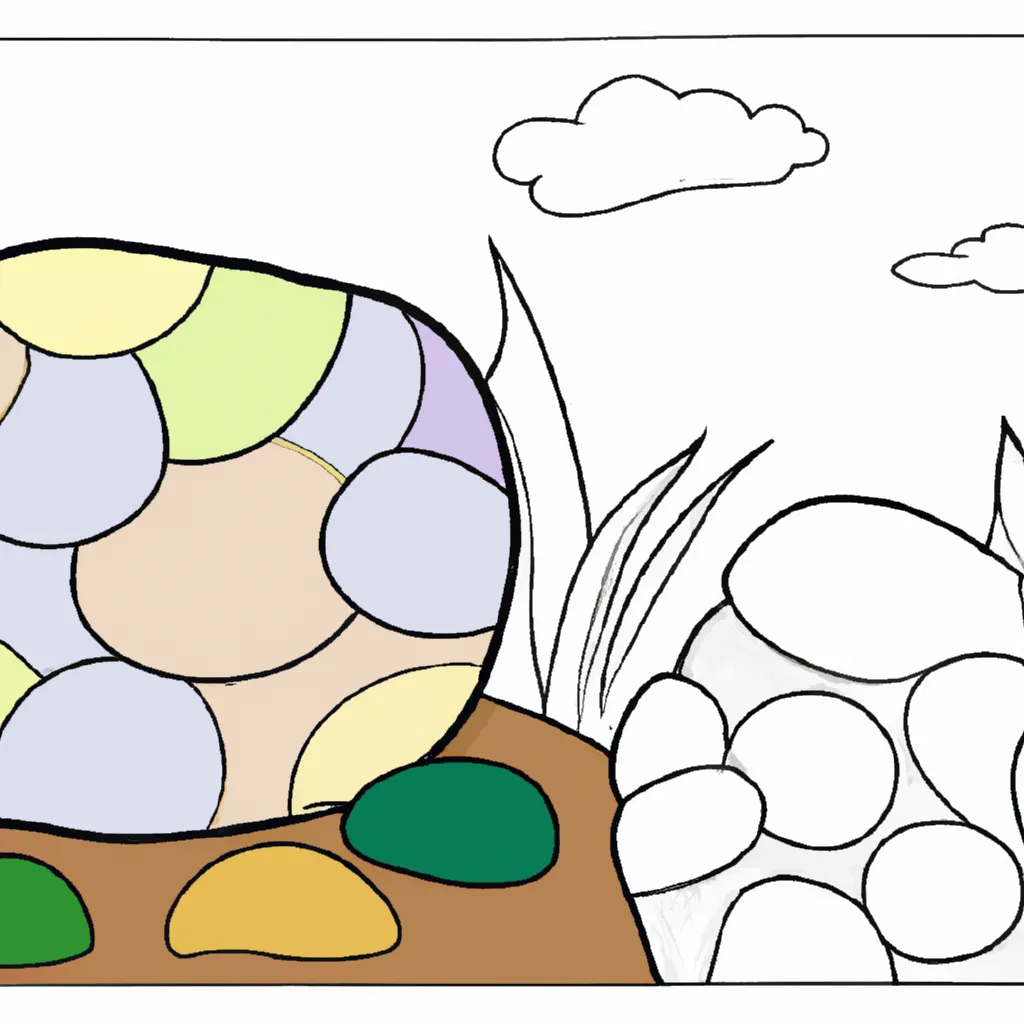 Atividade infantil de desenhos pedra arte ruinas historia