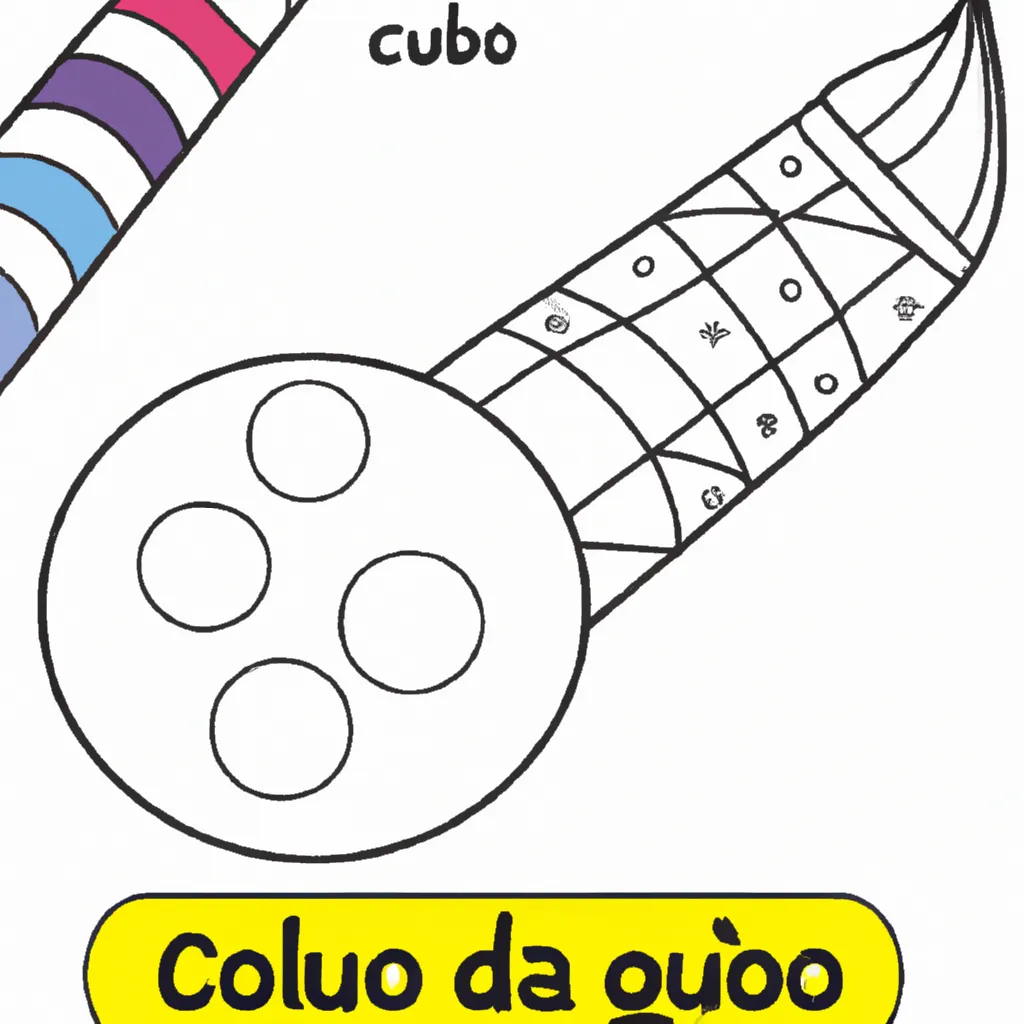 Atividade infantil de desenhos