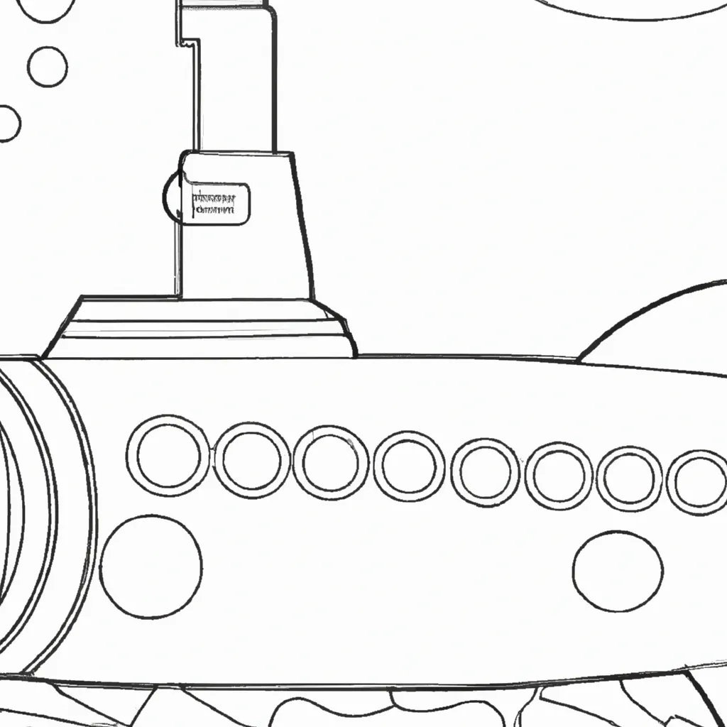 Atividade infantil de desenhos submarino