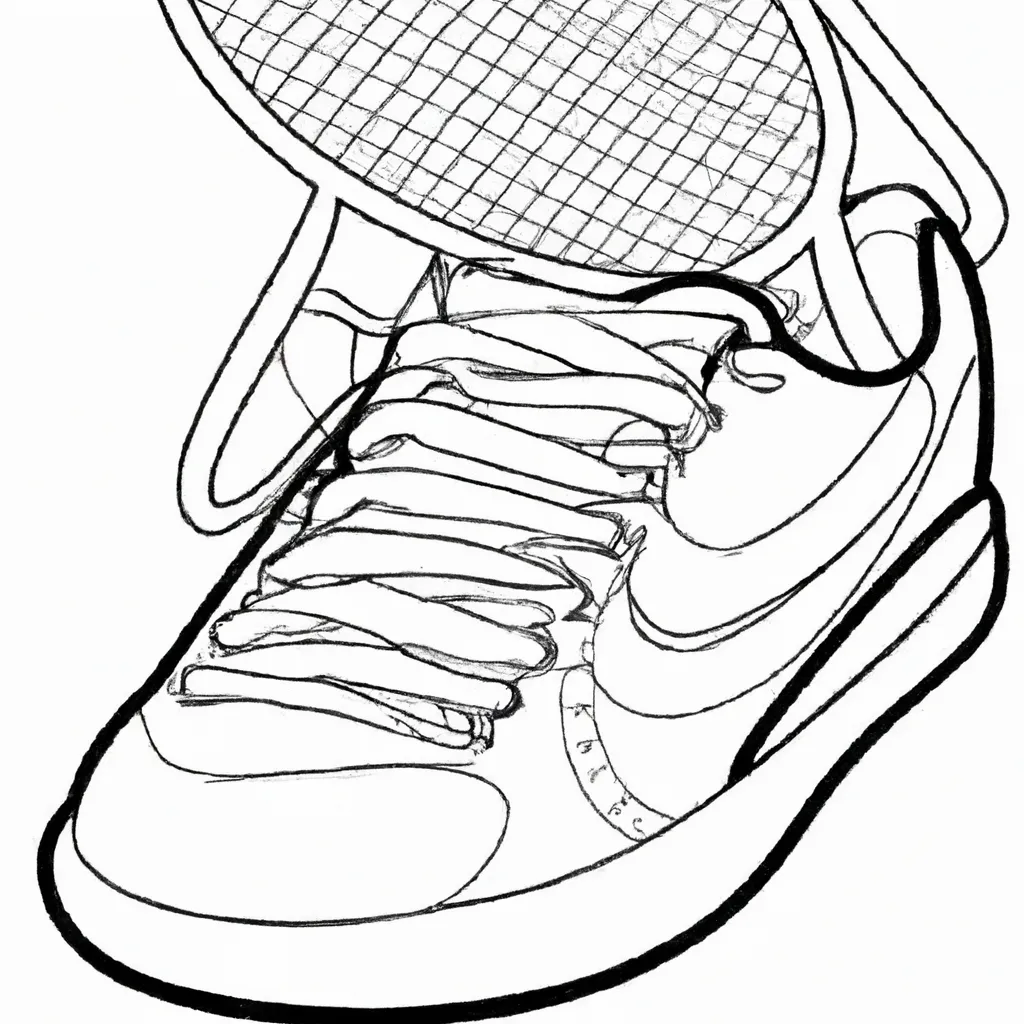 Atividade infantil de desenhos tenis ilustracoes
