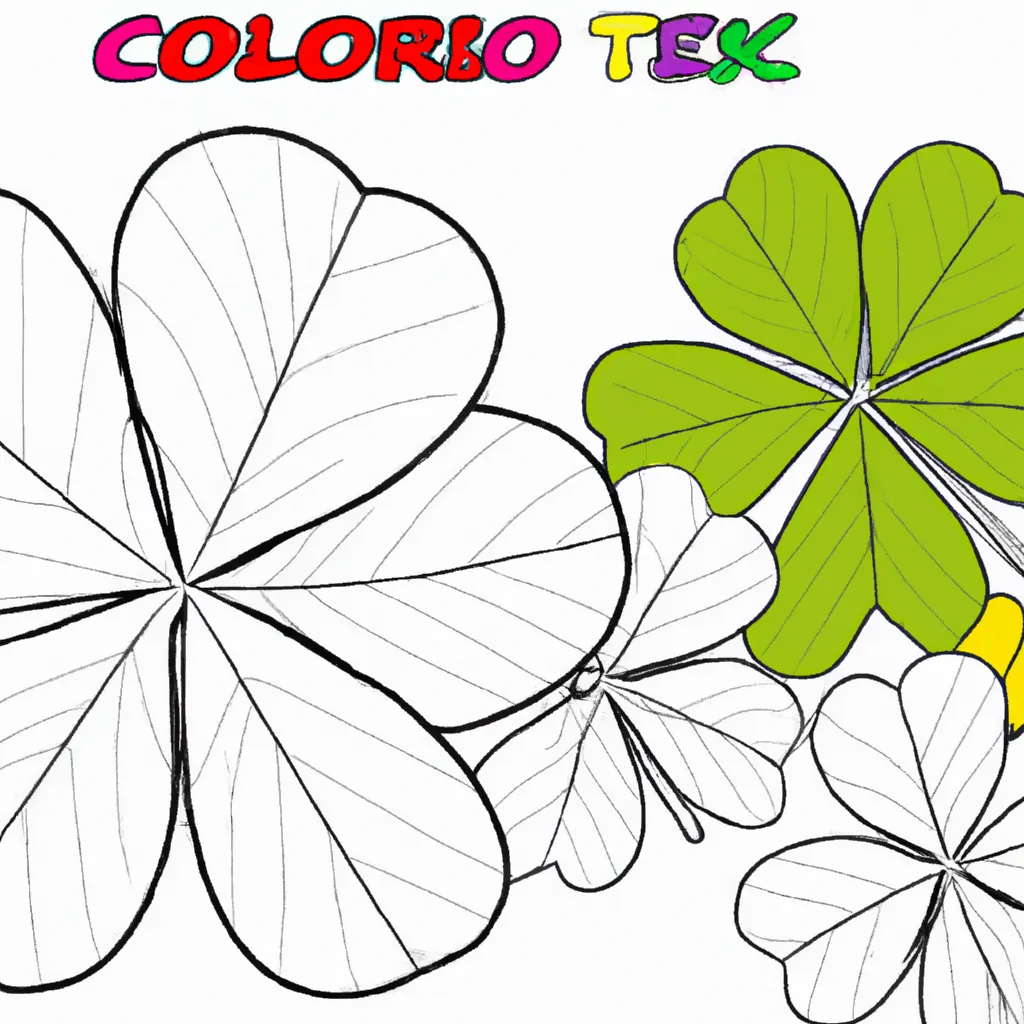 Atividade infantil de desenhos trevo arte folclore pt br