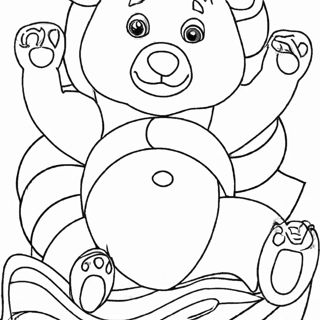 Atividade infantil de desenhos ursos ilustracoes