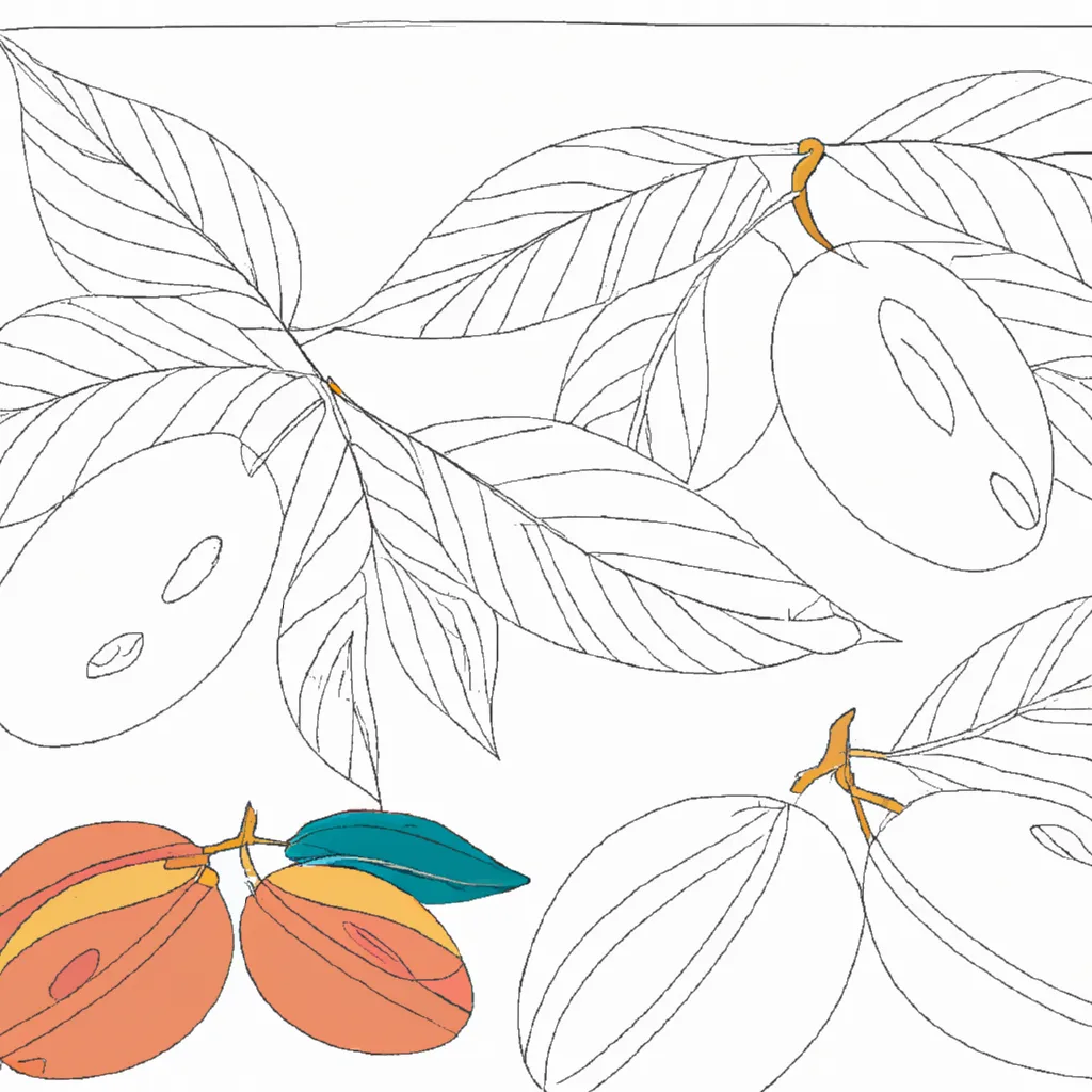 Desenho desenho ameixa ilustracao fruta artes
