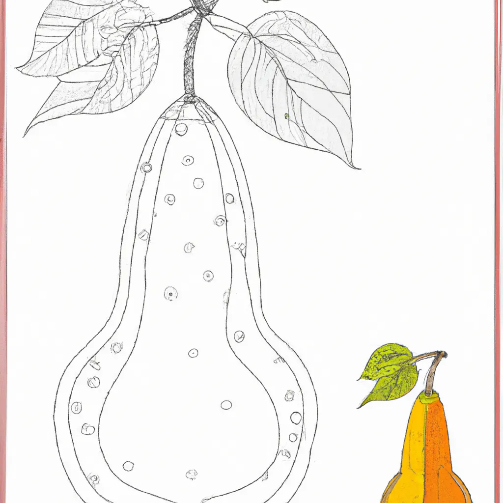 Desenho desenho de pera