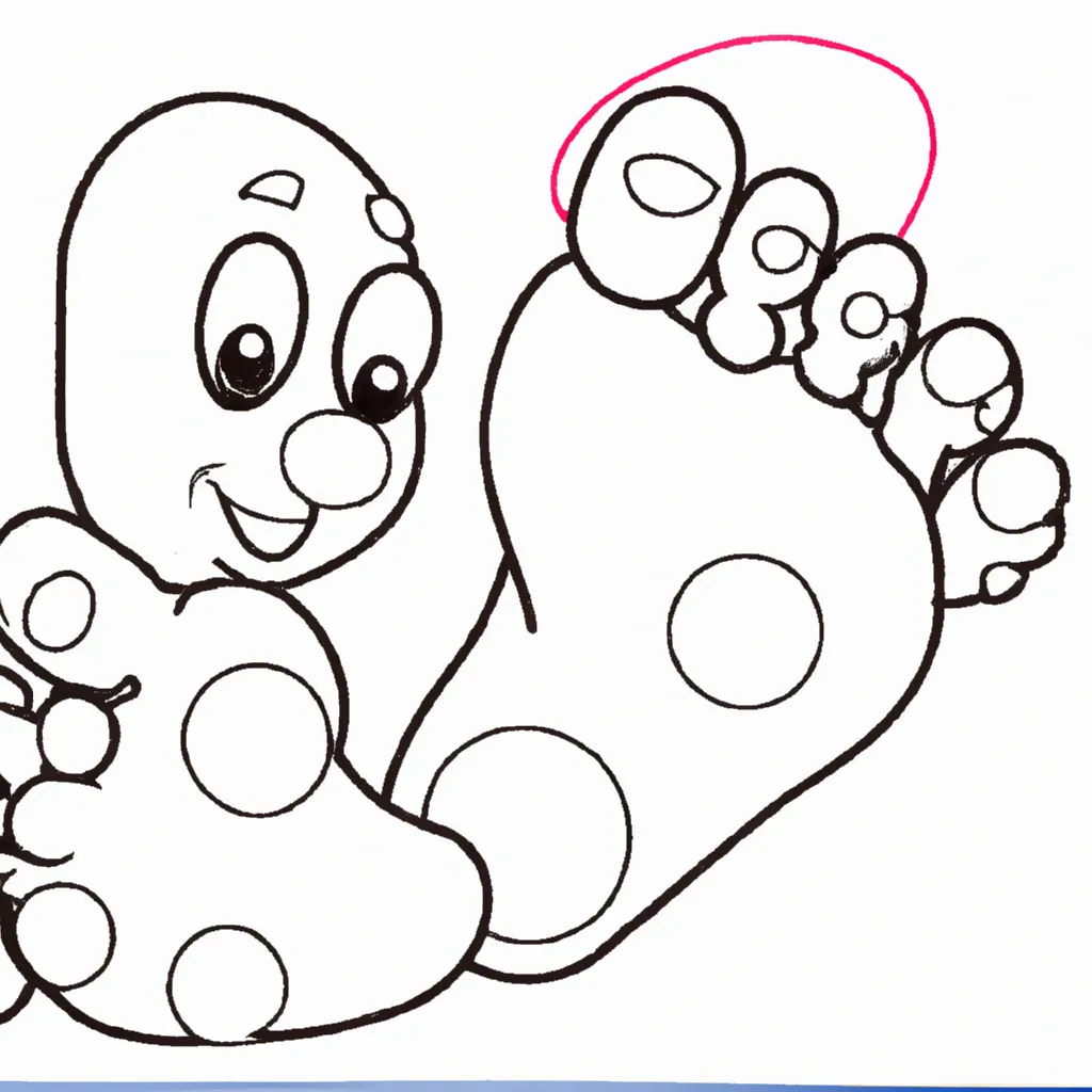 Desenho desenho dedo pe arte criativa