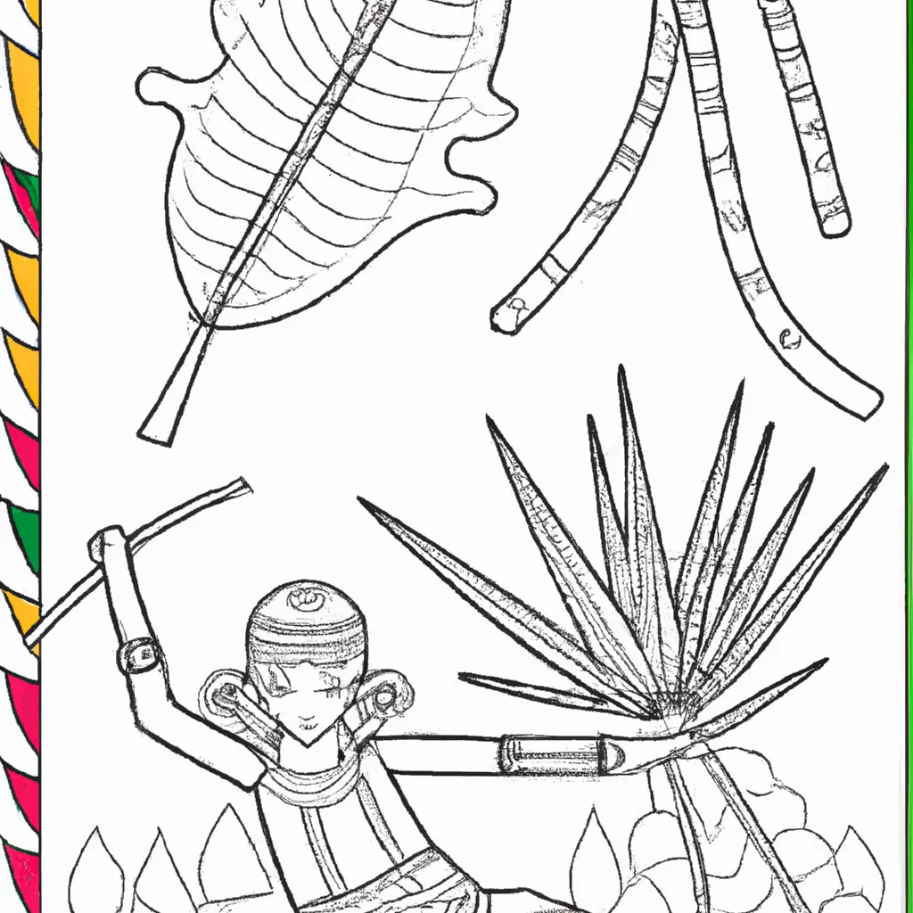 Desenho desenho embauba arvore fruta folha