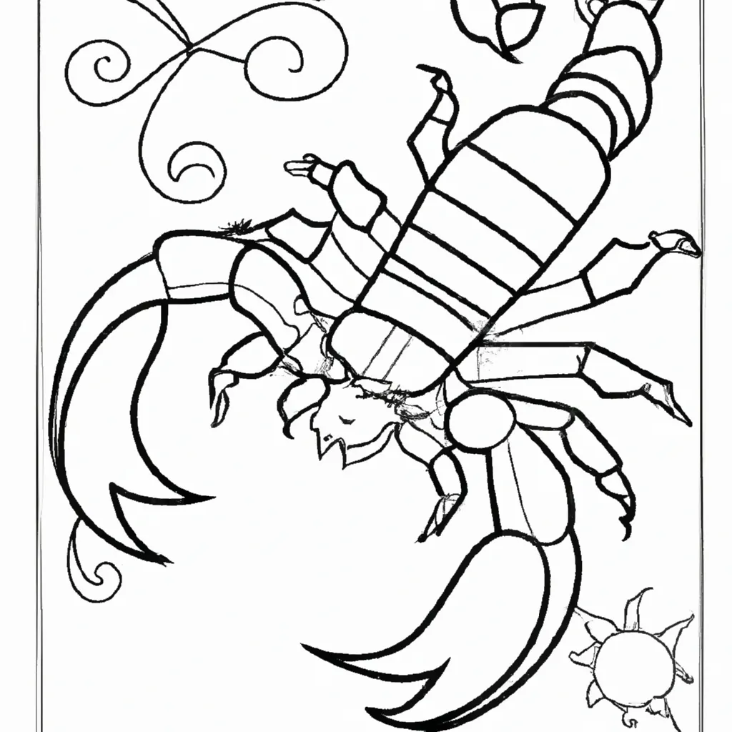 Desenho desenho escorpiao
