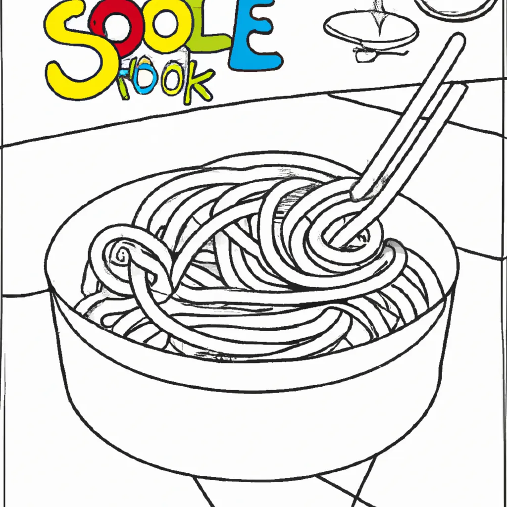 Desenho desenho espaguete arte culinaria ptbr