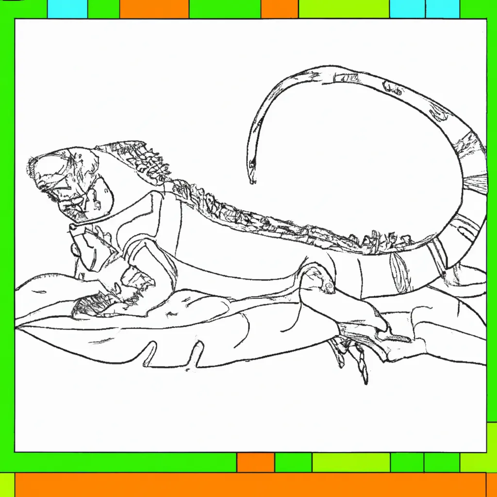 Desenho desenho iguana