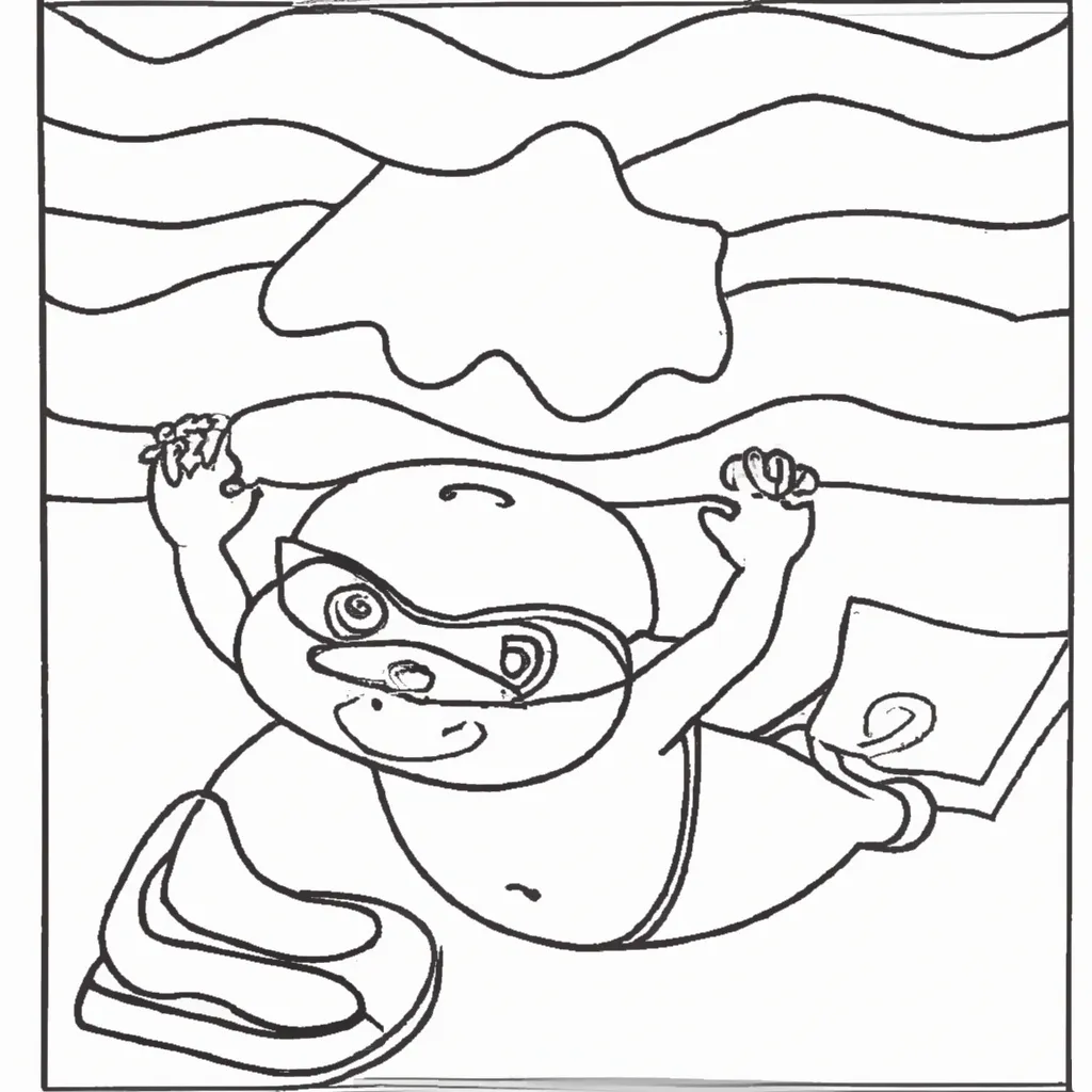 Desenho desenho natacao aquatico