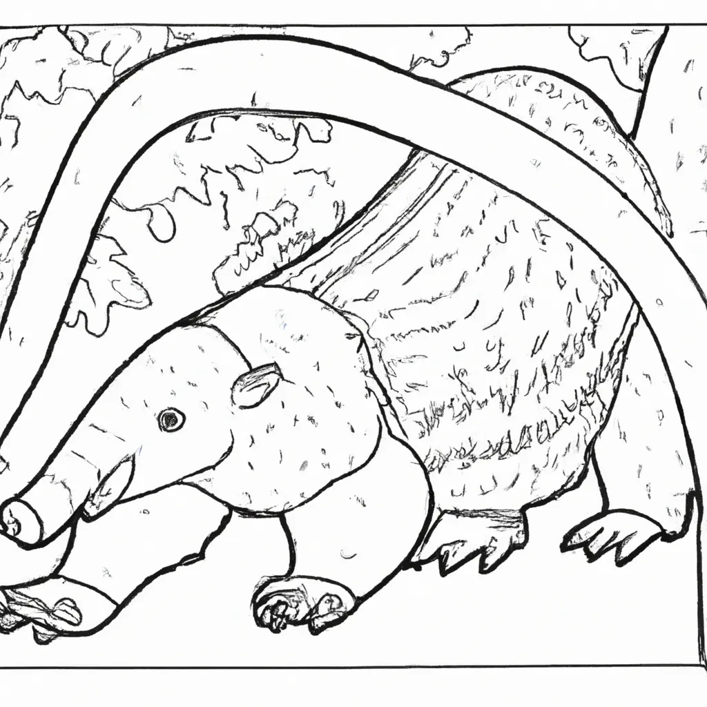 Desenho desenho tamandua pt br