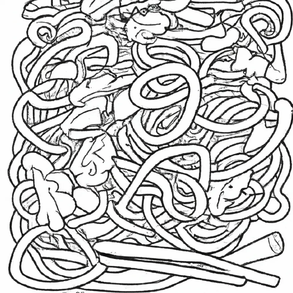 Desenho desenho yakisoba