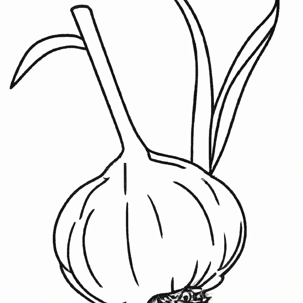 Desenho desenhos de alho