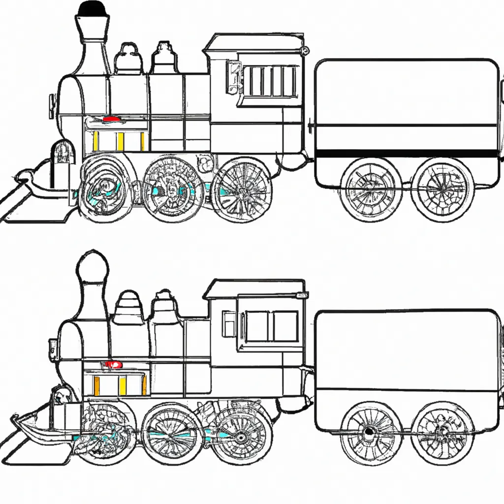Desenho desenhos locomotiva