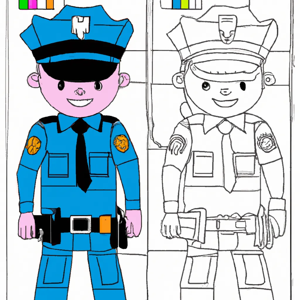Desenho desenhos policial ilustracoes divertidas