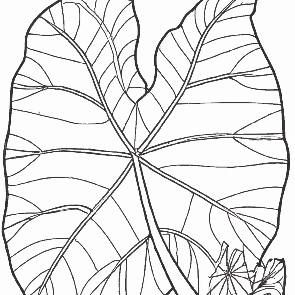 Desenho desenhos taioba