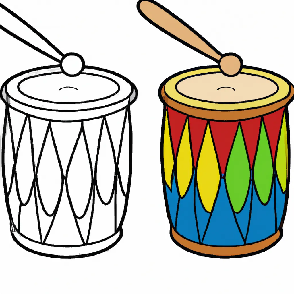 Desenho desenhos tambor arte infantil