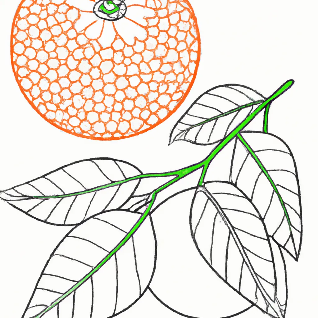 Desenho desenhos tangerina