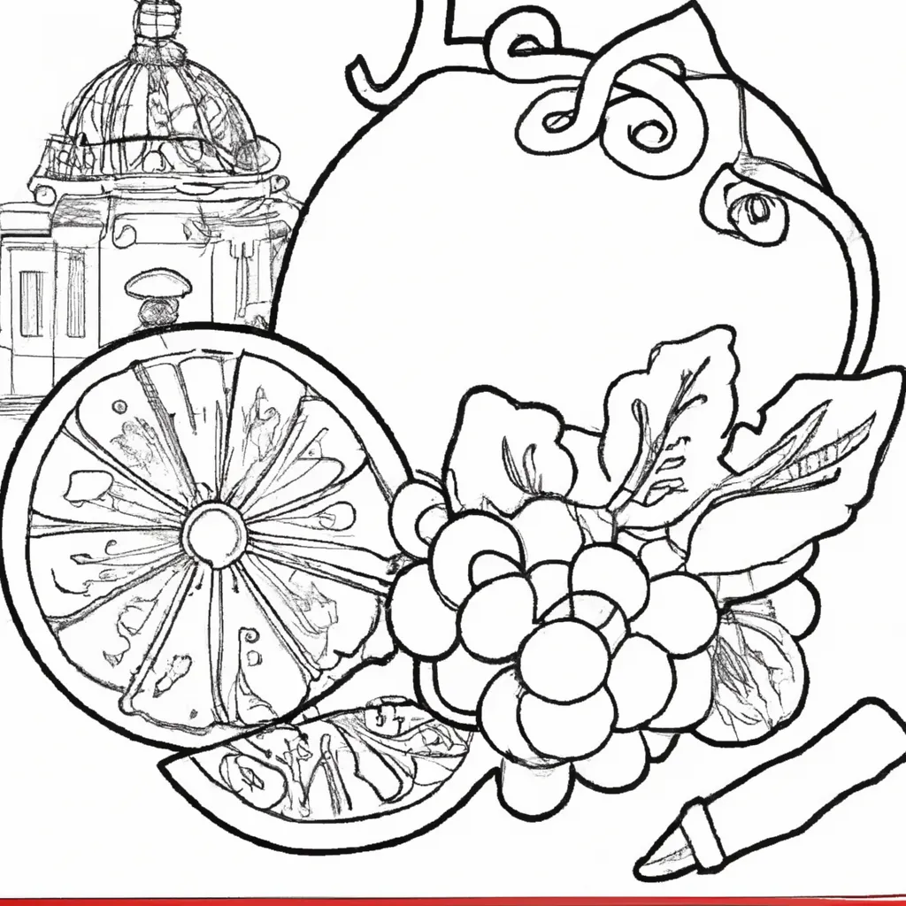 Desenho para colorir desenhar roma ilustracoes