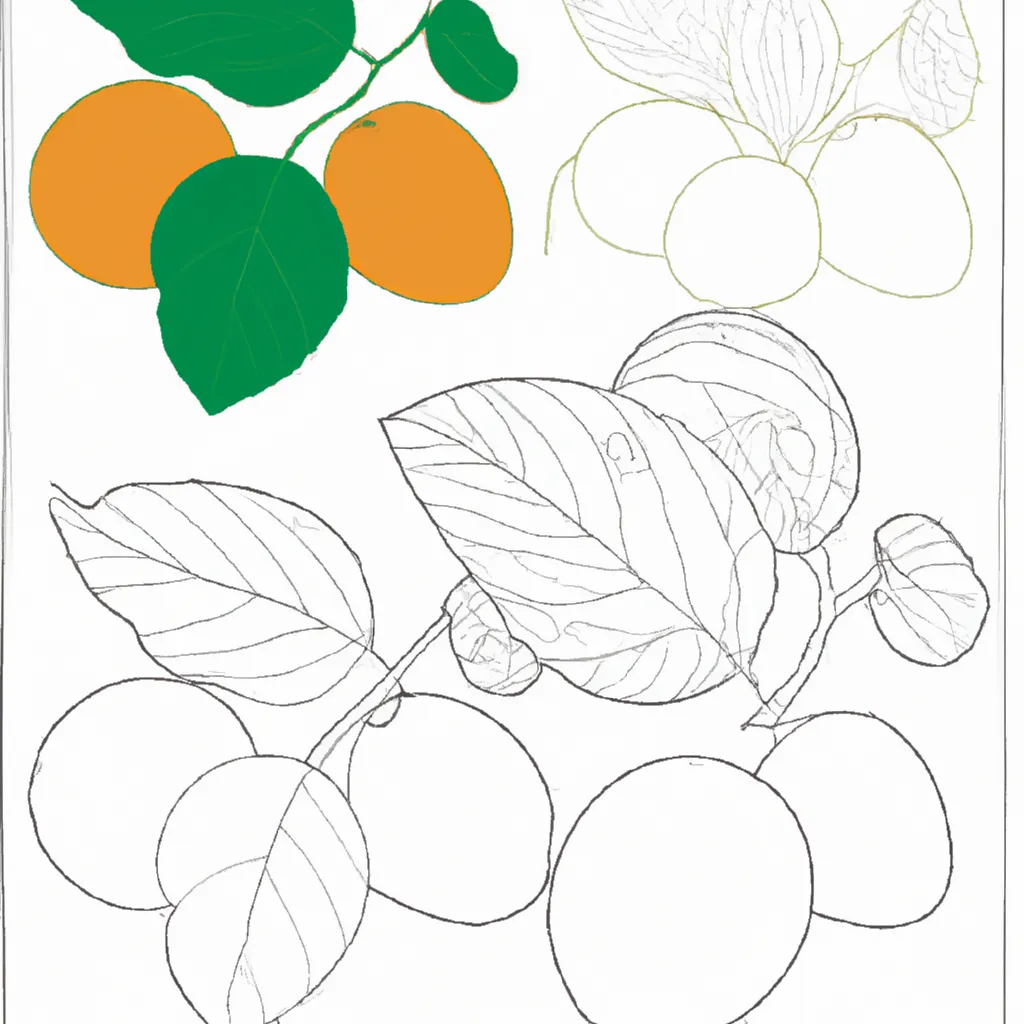 Desenho para colorir desenho ameixa ilustracao fruta artes