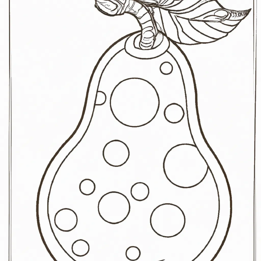 Desenho para colorir desenho de pera