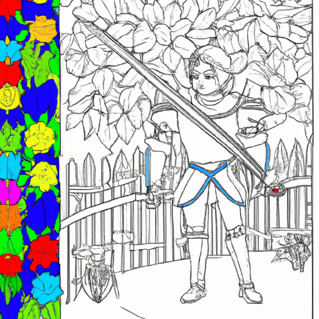 Desenho para colorir desenho esgrima arte jogo esporte