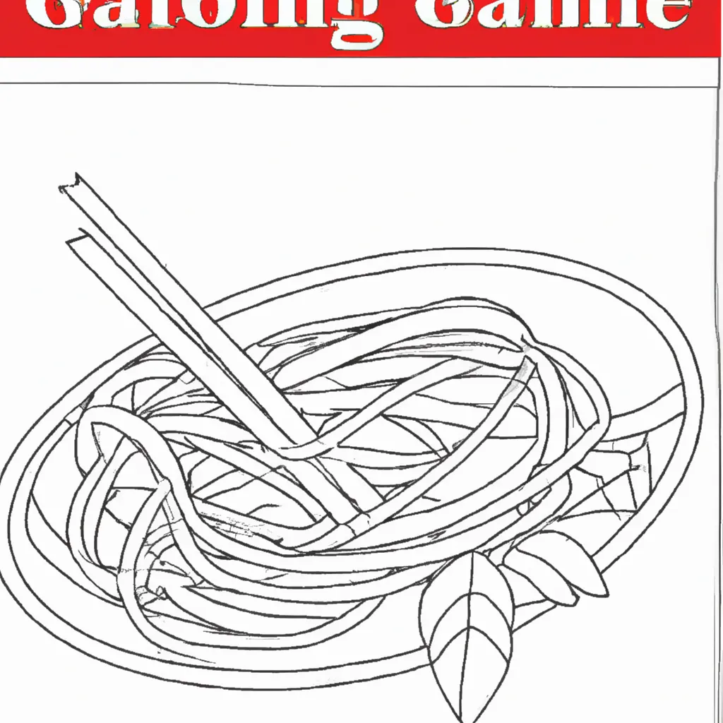 Desenho para colorir desenho espaguete arte culinaria ptbr