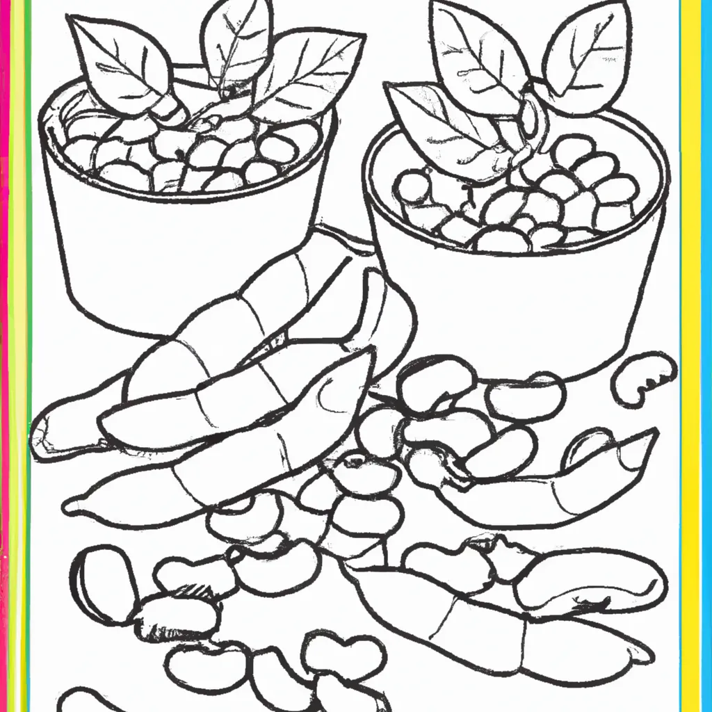 Desenho para colorir desenho feijao pt br