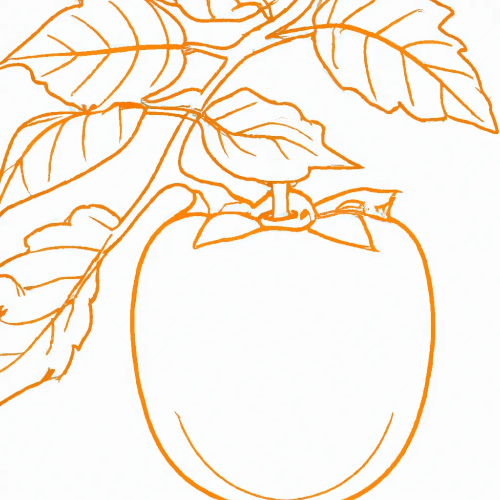 Desenho para colorir desenhos caqui infantis