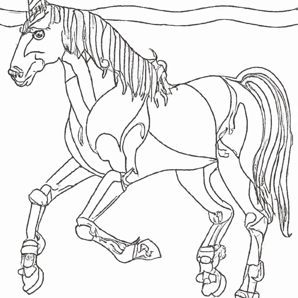 Desenho para colorir desenhos cavalo