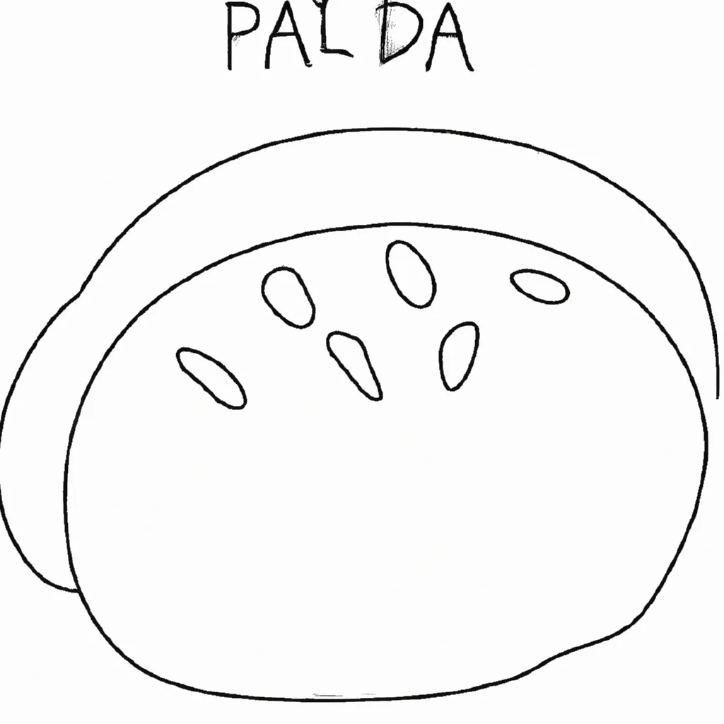 Desenho para colorir desenhos de pao