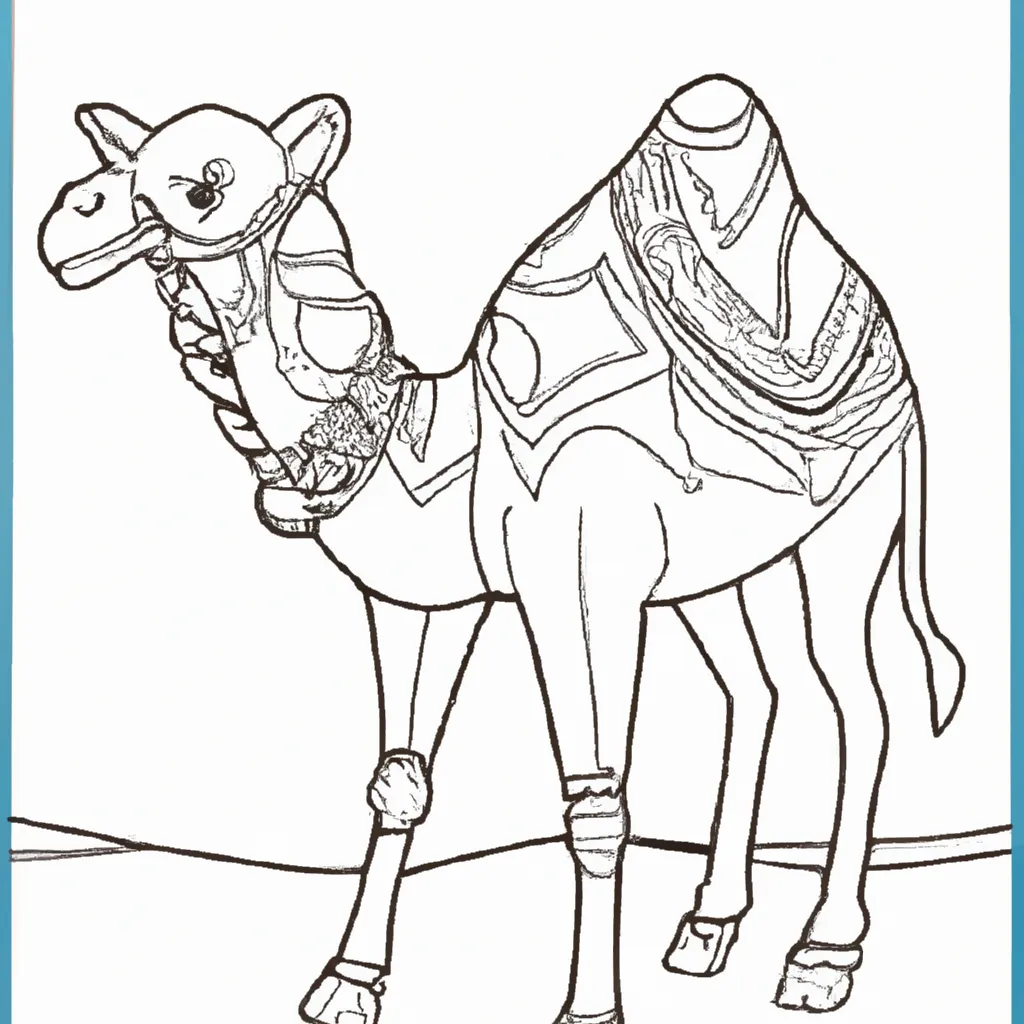 Desenho para colorir desenhos dromedario
