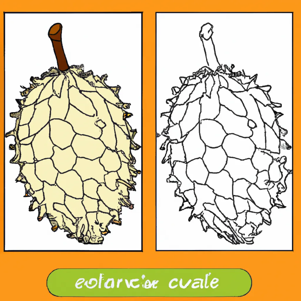 Desenho para colorir desenhos graviola fruta