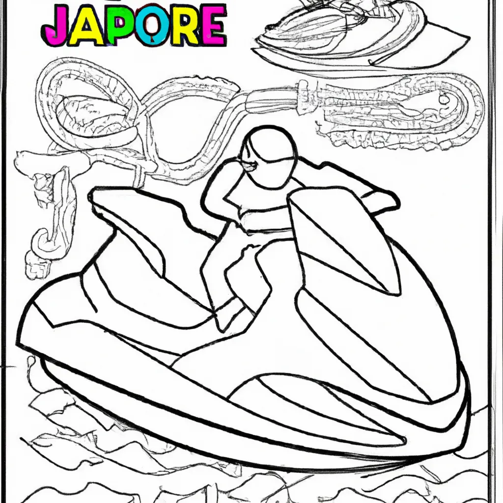 Desenho para colorir desenhos jetski